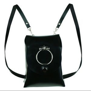 Latex mini back pack purse
